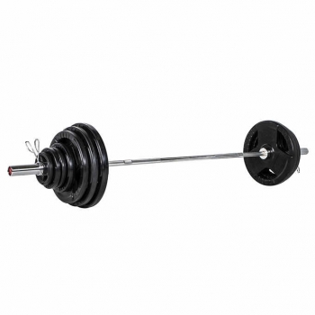 Inspire 300 lb. Olympic Rubber Grip Weight Set w/ 7 ft. Bar